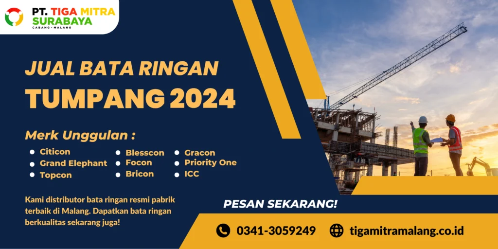 Jual Bata Ringan Tumpang 2024