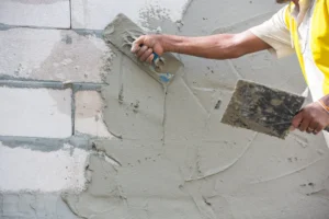 Proses Plesteran Bata Ringan